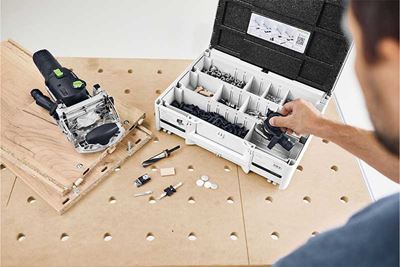Verbinders en DOMINO-stenen in Systainer