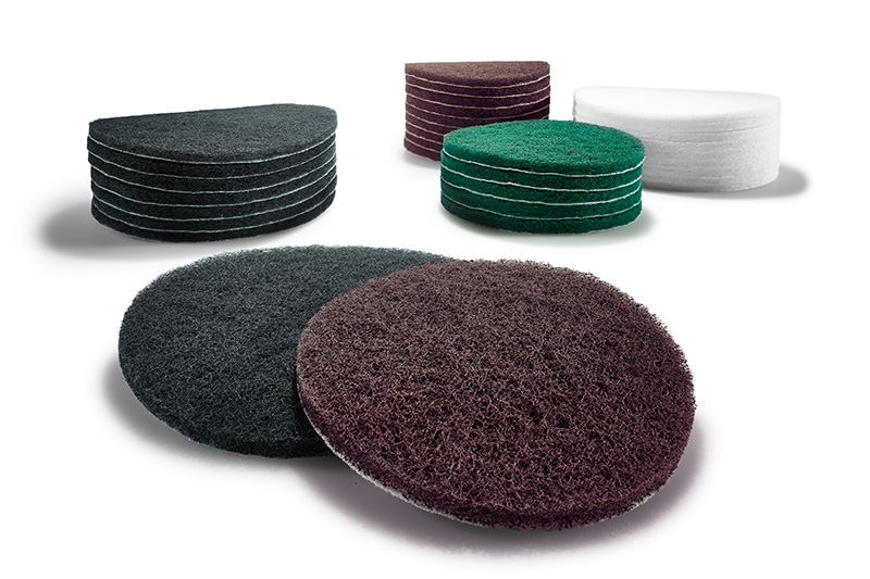 Samenstelling van verschillende schuurvliesopzetstukken