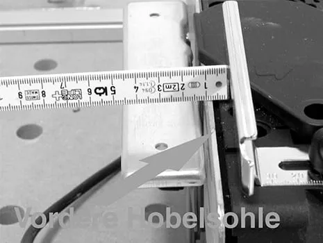 Sponningdiepte instellen