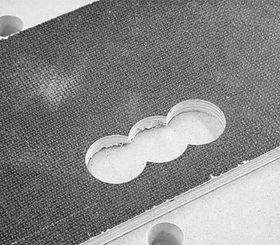 Handgreep van de sjabloon