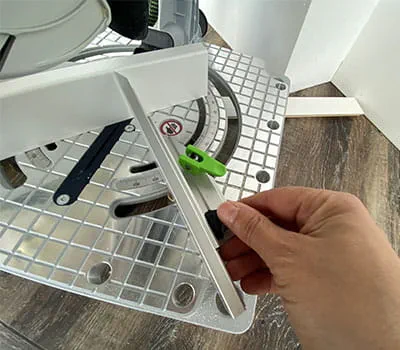 Alternatief hoek op zaag instellen