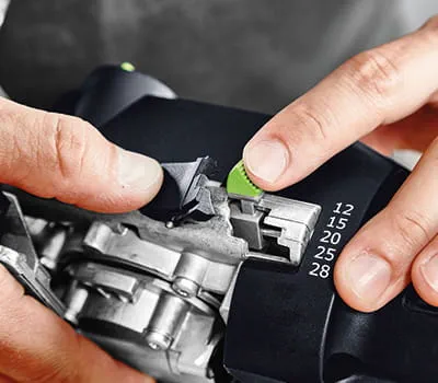 Freesdiepte instellen