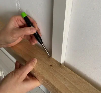 Markeren van de groefpositie