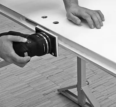 Sponningen van de deuren