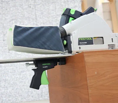 Geleiderail instellen