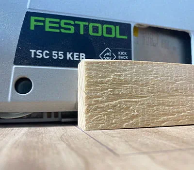 Houtstuk als hulpmiddel