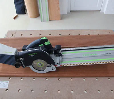 Vloerbedekkingsdelen op maat zagen