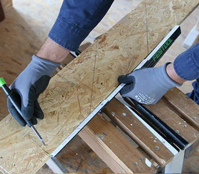 Pas de restmaat toe op de sjabloon.