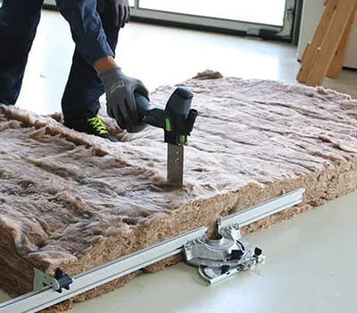 Isolatiemateriaal op maat zagen