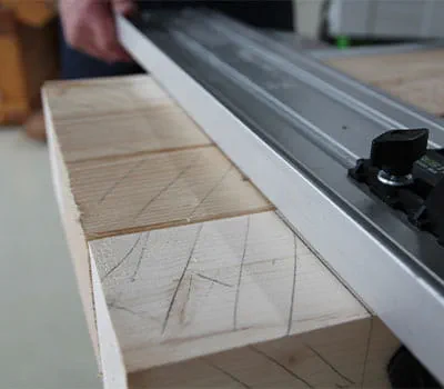 Uitlijnen van de geleiderail