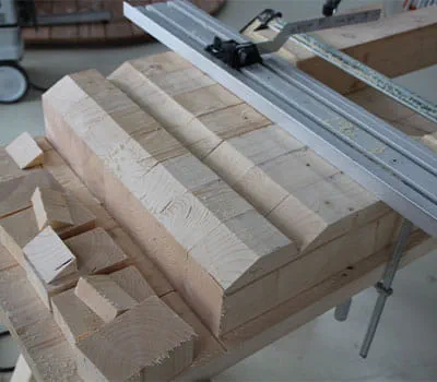 Gootuitzaging van de spanten uitvoeren