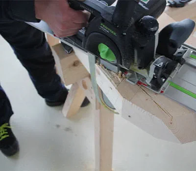 Hoekkeperspantgroef maken