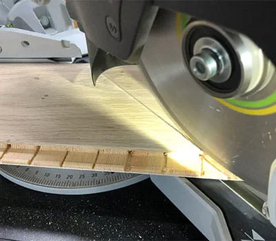 Kapex 45 ° instellen