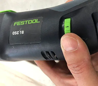 Oscillerende machine instellen