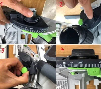 Invalcirkelzaagmachine instellen