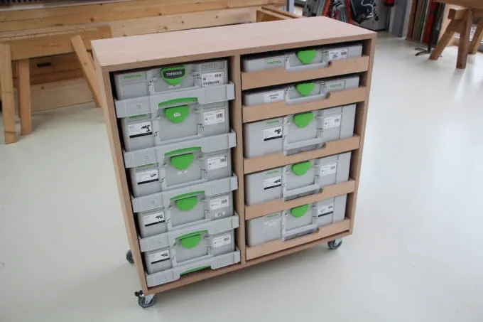 Systainerkast van hout