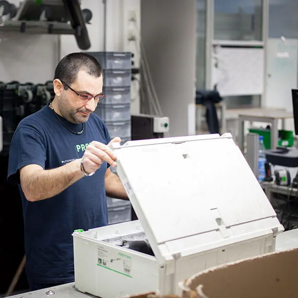 De servicewerkplaats van Festool
