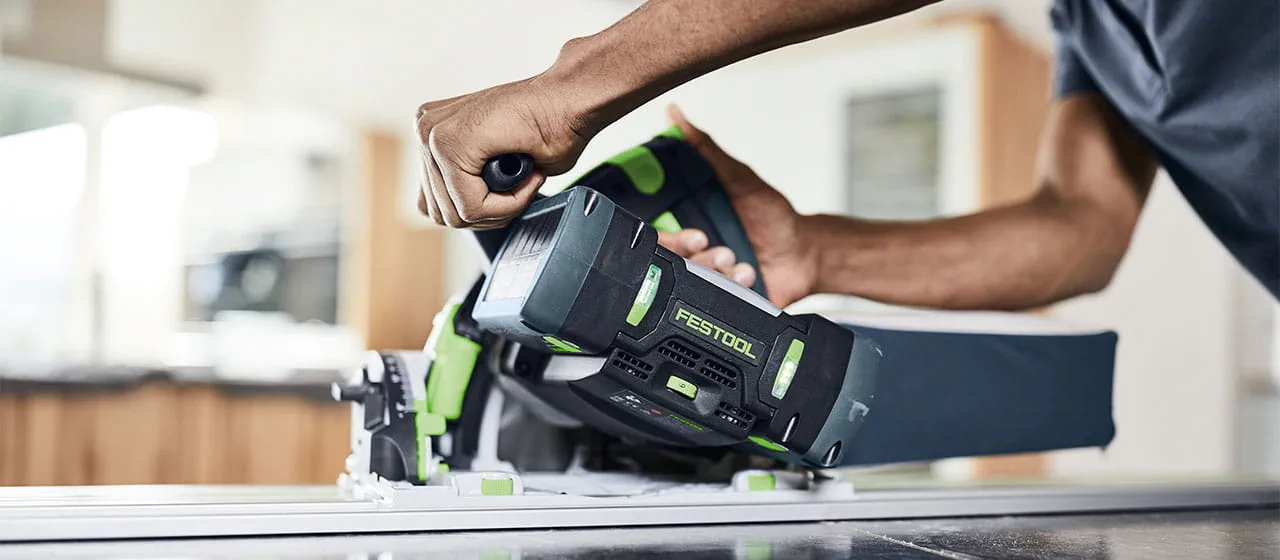 De SawStop-technologie in de Festool-tafelcirkelzaag TKS 80