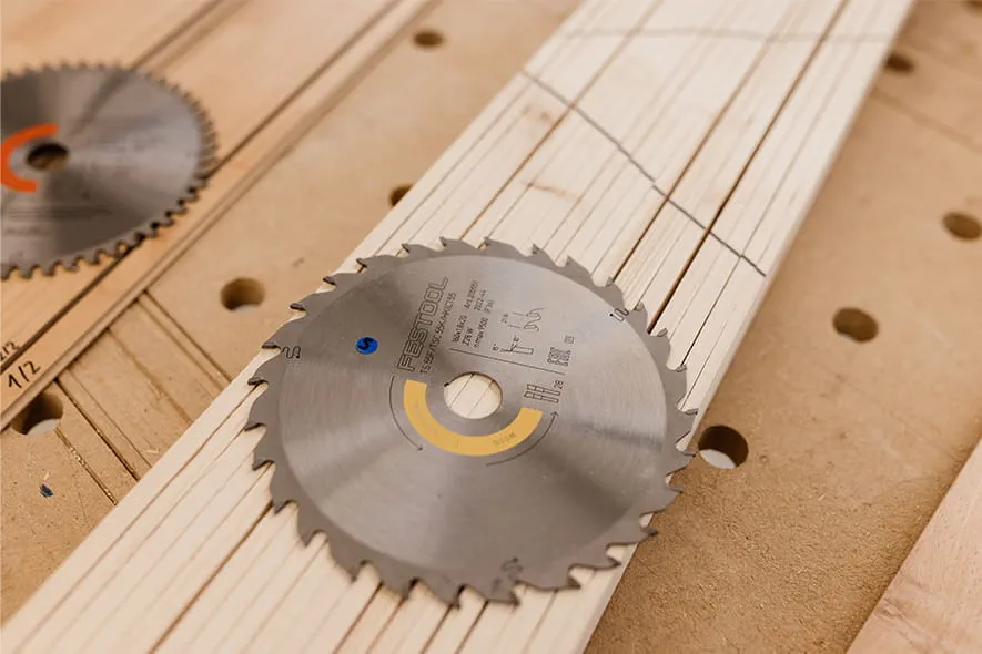 De zaagbladen van Festool