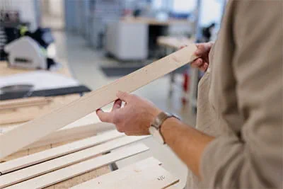 Ontwikkelingsingenieur Marco Haible en productmanager Jonas Wurster van Festool