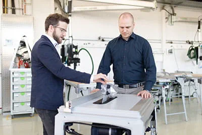 De SawStop-technologie in de Festool- tafelcirkelzaag TKS 80