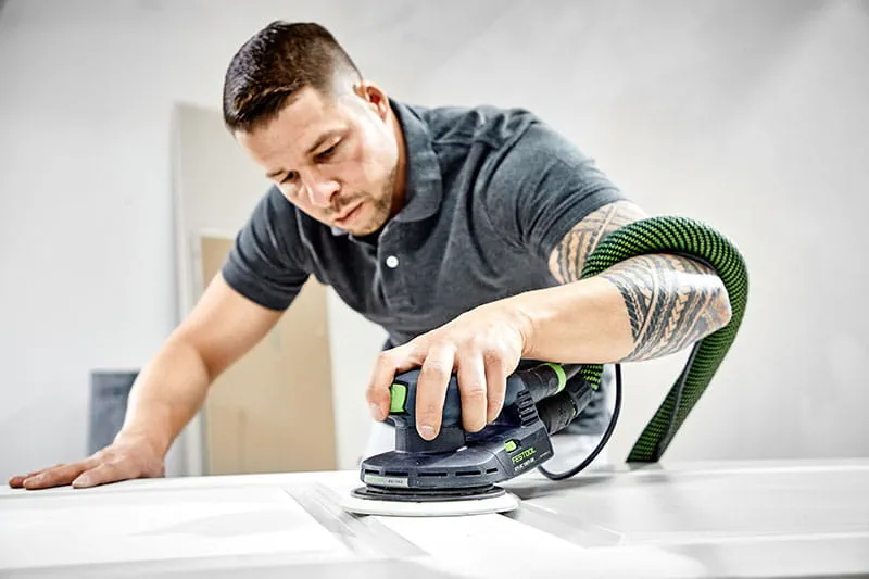Schuren met de Festool-excenterschuurmachine ETS EC 125 of 150