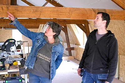 Gerjo Polinder bespreekt het bouwproject