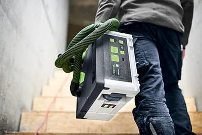 dankzij afneembaar slangdepot kan de CTC SYS nog kleiner zijn.