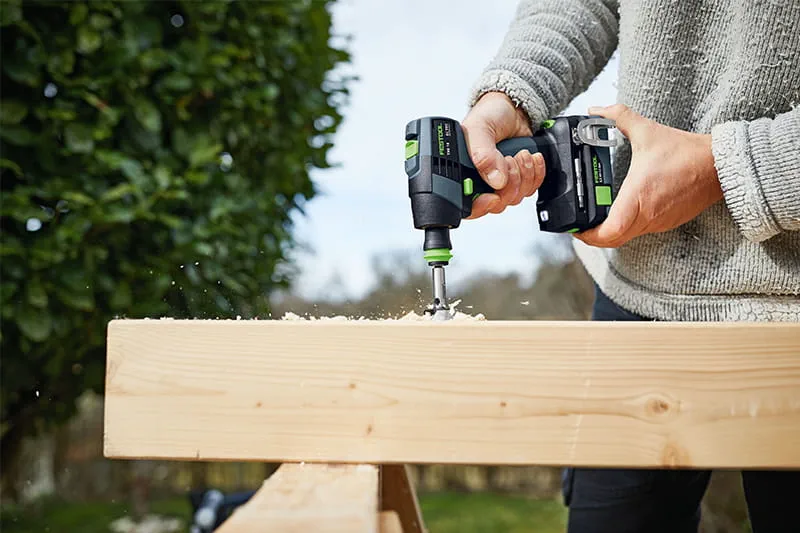 De nieuwe TXS 18 van Festool in gebruik