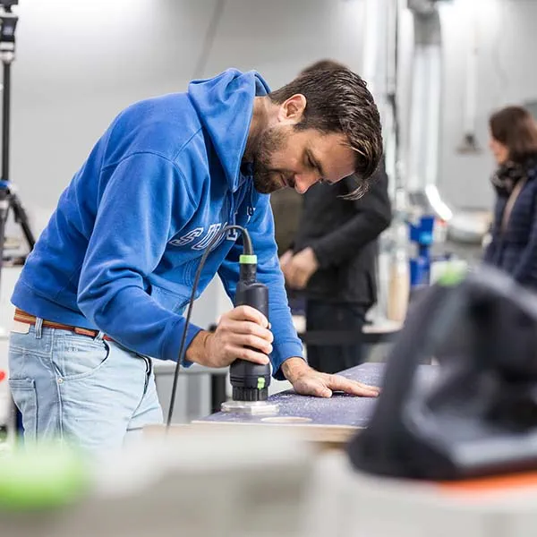 Schuren met de excenterschuurmachine van Festool