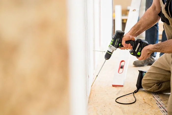 De Festool Quadrill PDC 18/4 in actie