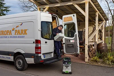 Mobiel werken met de mobiele stofzuiger van Festool