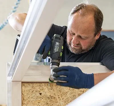 Boren met de accuschroevendraaier van Festool