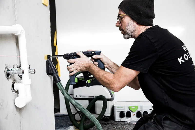 Mobiel werken met de mobiele stofzuiger van Festool