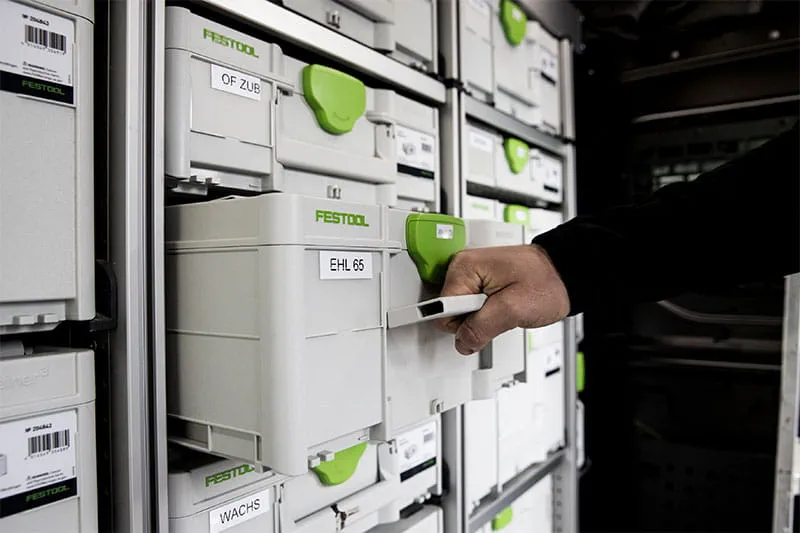 De Systainers van Festool in actie